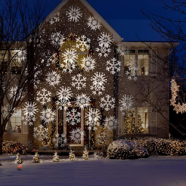 LED Christmas Outdoor Light Projector – Snowflake Holiday Light Sho