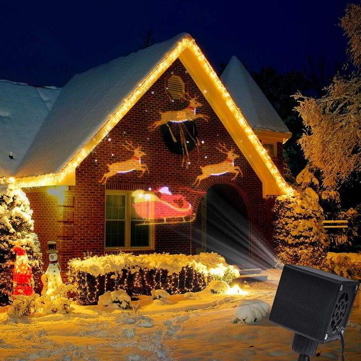 LED Christmas Outdoor Light Projector – Snowflake Holiday Light Sho