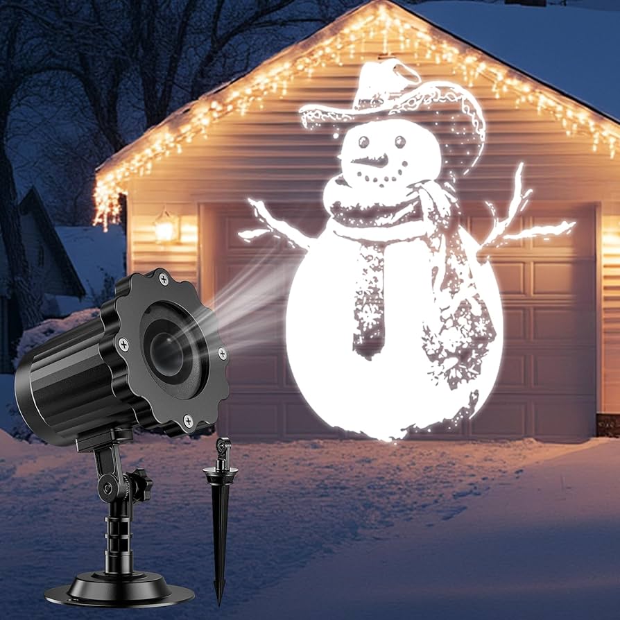 LED Christmas Outdoor Light Projector – Snowflake Holiday Light Sho