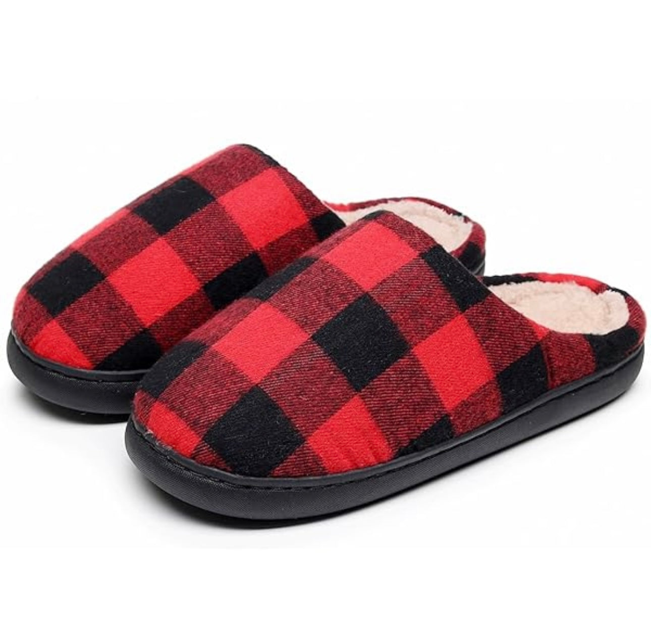 Funny Christmas Plush Slippers – Cozy Holiday Reindeer & Santa Feet