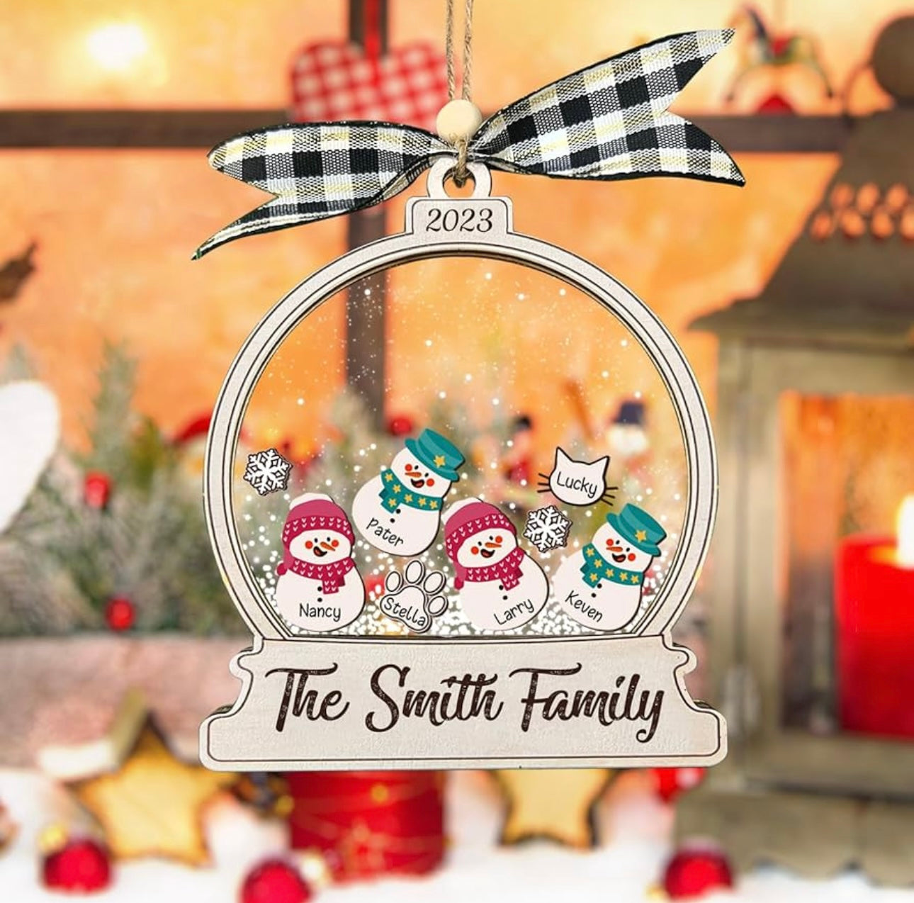 Personalized Christmas Ornament – Custom Name Holiday Bauble