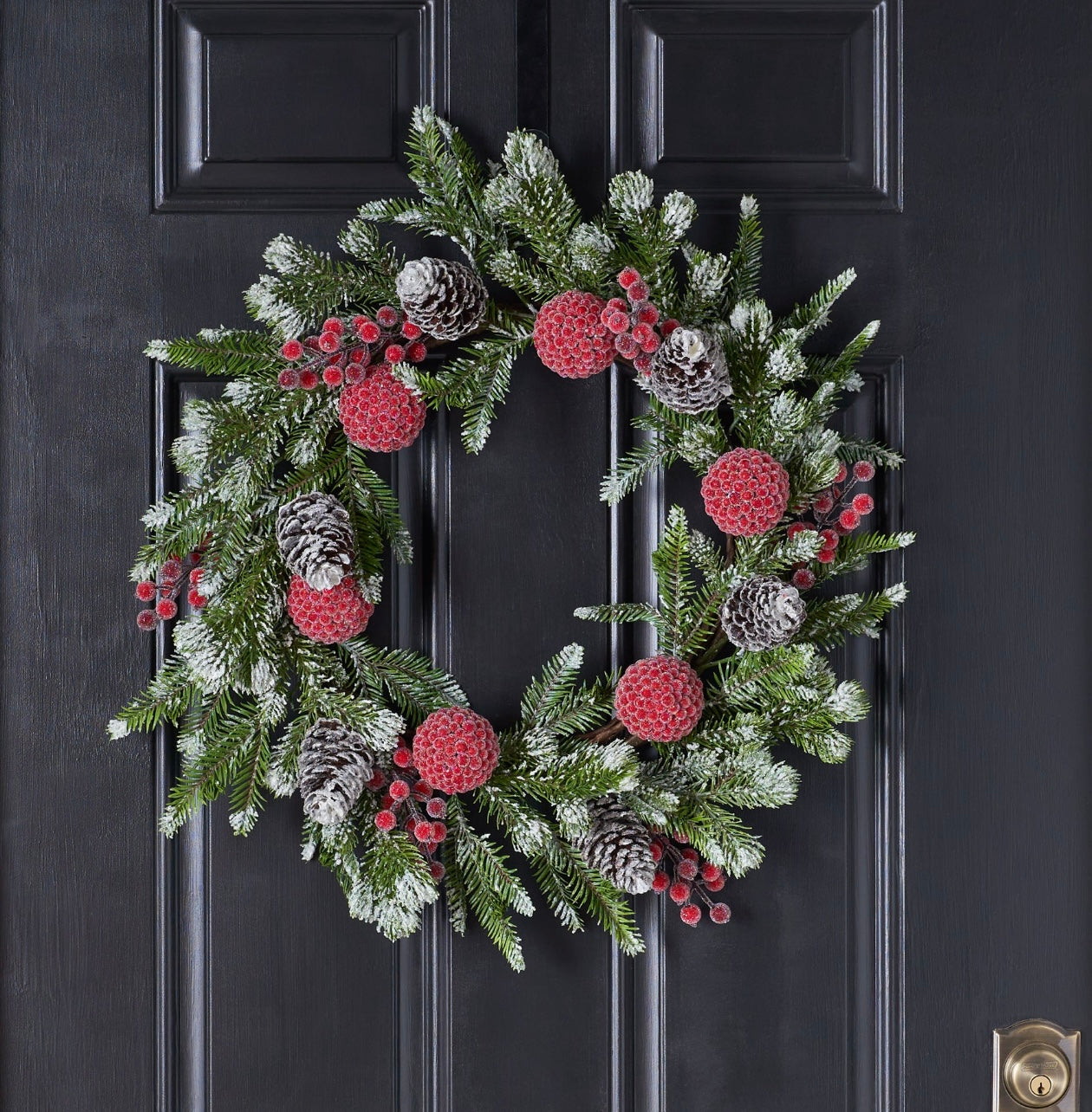Christmas Front Door Wreath – Elegant Holiday Decoration