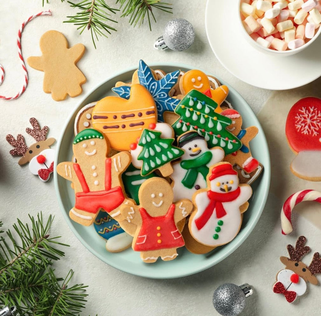Christmas Cookie Cutters Set – 12-Piece Holiday Baking Shapes