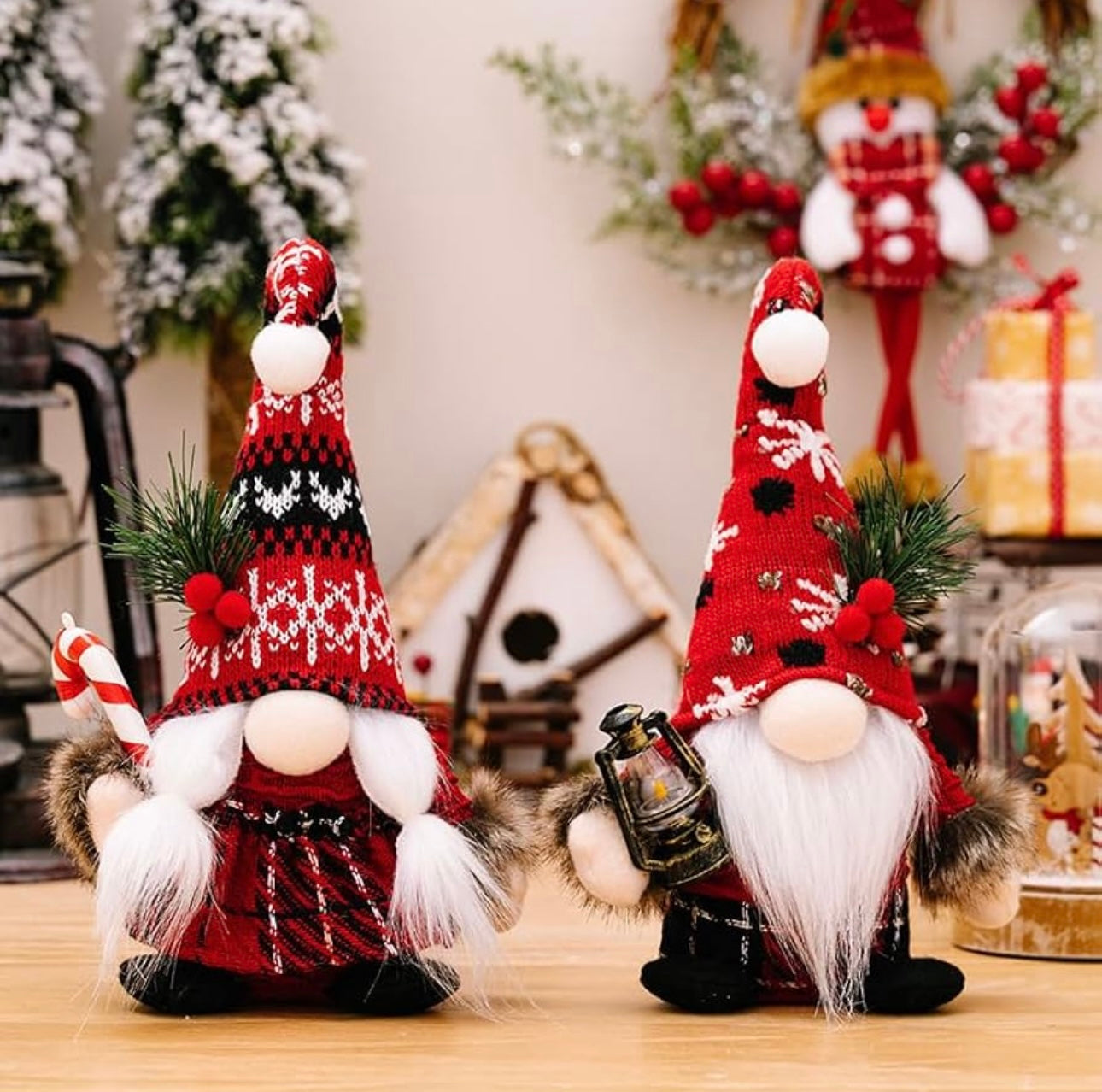 Christmas Gnome Plush – Nordic Holiday Decoration