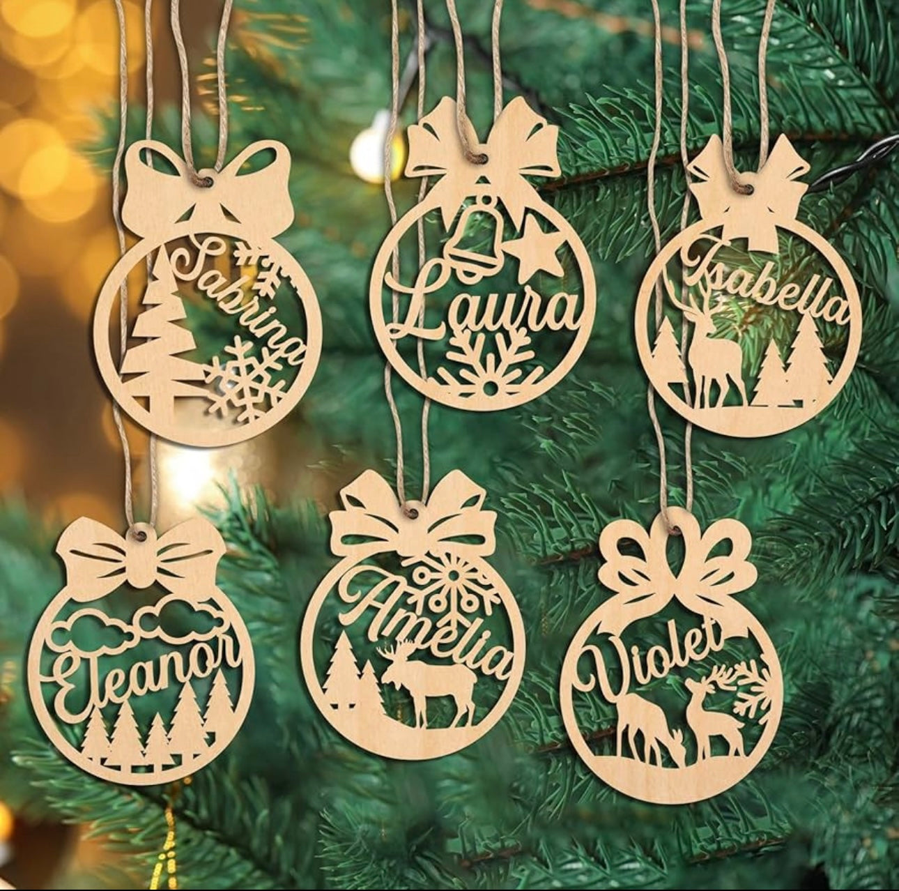 Personalized Christmas Ornament – Custom Name Holiday Bauble