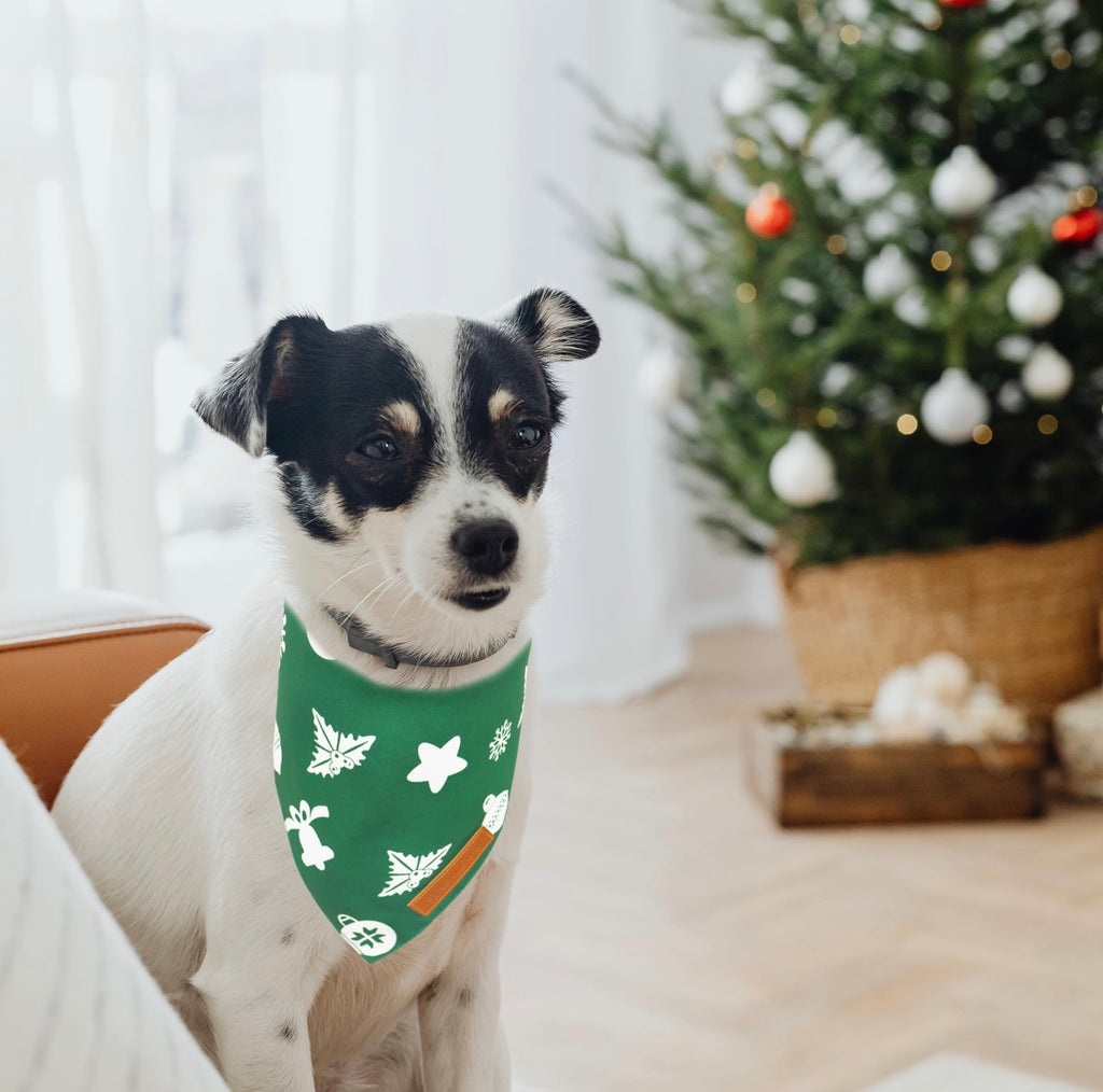 Christmas Pet Bandana – Holiday Print Scarf for Dogs & Cats