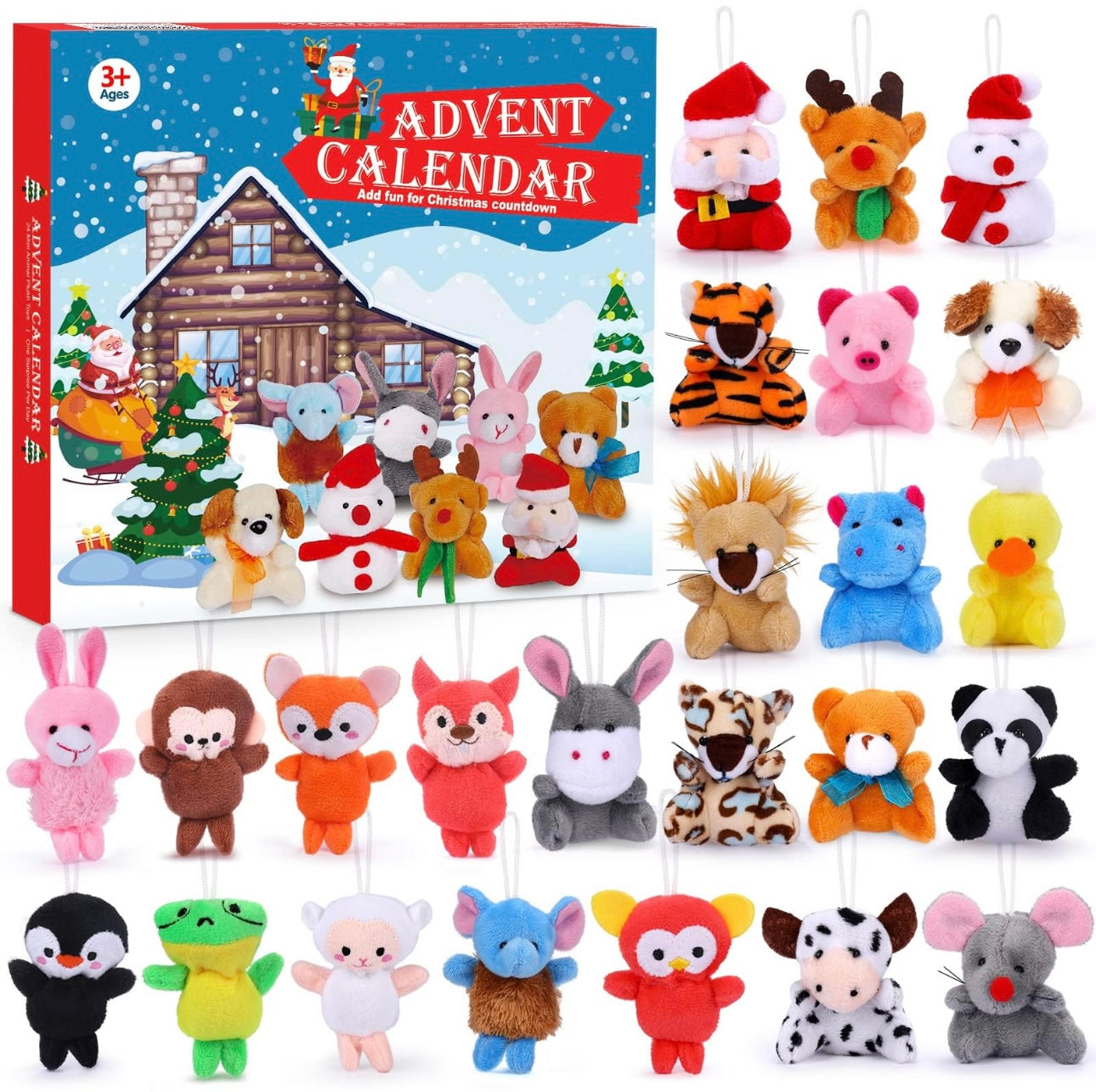 Kids Christmas Advent Calendar – 24 Days of Surprise Holiday Toys
