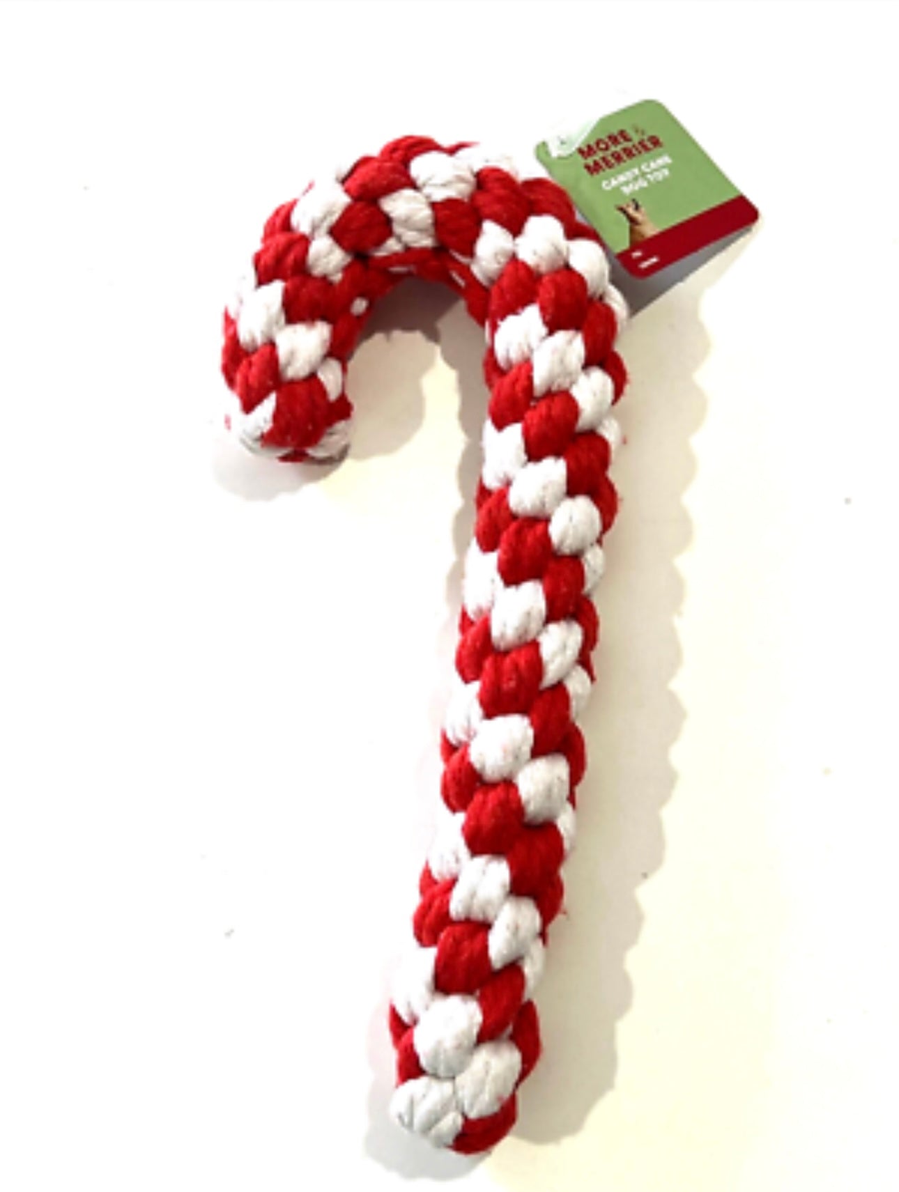 Christmas Candy Cane Rope Toy – Durable Holiday Chew Toy for Dogs