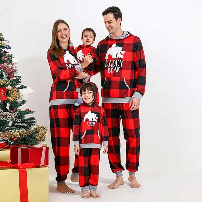 Family Matching Christmas Pajamas – Cozy Holiday Outfits for Couples, Kids & Babies | Festive Winter Sleepwear Set