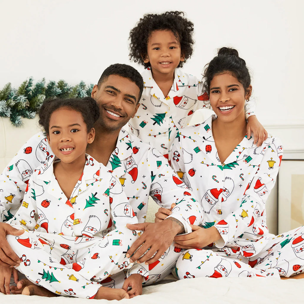 Family Matching Christmas Pajamas – Cozy Holiday Outfits for Couples, Kids & Babies | Festive Winter Sleepwear Set